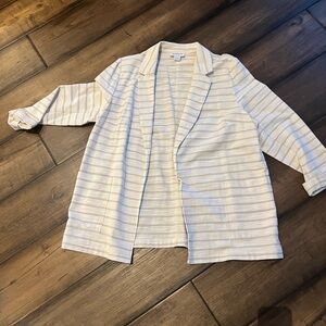 Liz Claiborne Beige Striped Blazer